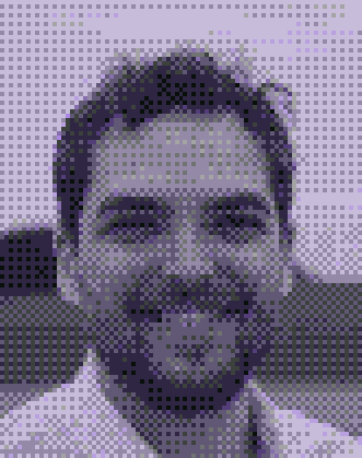 Dithered photograph of Jacob Sides